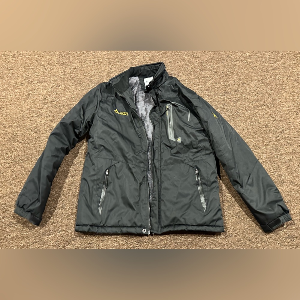 Mens L Outdoor Tactical Jacket Winter Warm Fleece Windproof Outwear Jacket